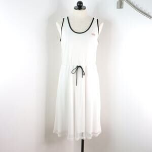 Hunter x Target Women’s M White Mesh A-Line Drawstring Skater Athletic Dress New